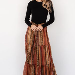 Emryn Sweater Dress | Black + Multi Print