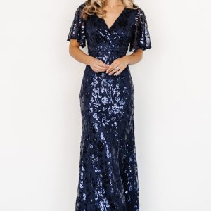 Esme Sequin Dress | Navy