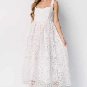 Evangeline Lace Dress | Off White