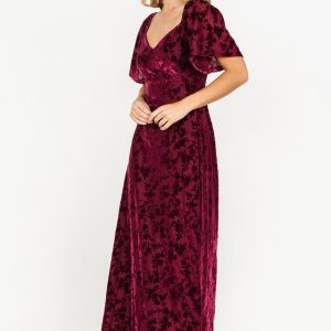 Everley Velvet Maxi Dress | Mulberry