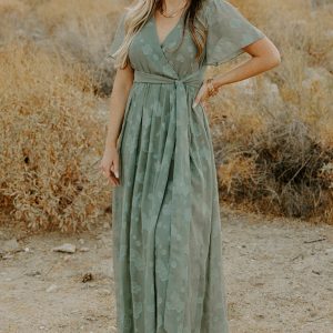 Faye Maxi Dress | Eucalyptus