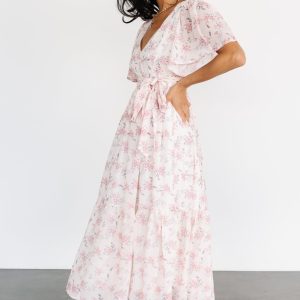 Iris Midi Dress | Blush Floral