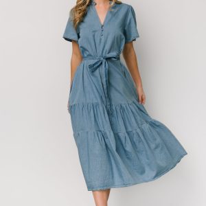 Lisa Midi Dress | Chambray