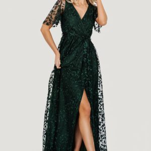 Marseille Embossed Maxi Dress | Green