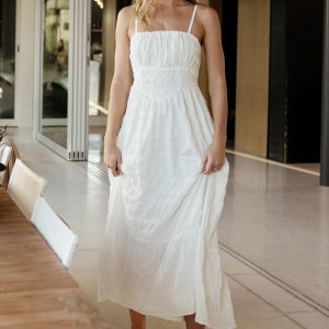 Mikayla Textured Tank Dress | Off White