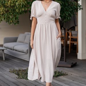 Millar Midi Dress | Natural + Black