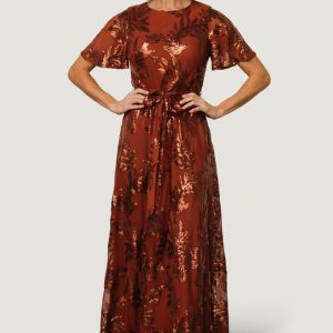Muse Sequin Maxi Dress | Cinnamon
