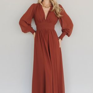 Olivia Maxi Dress | Cinnamon