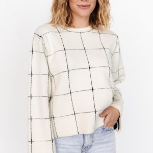 Remington Sweater | Ivory + Black