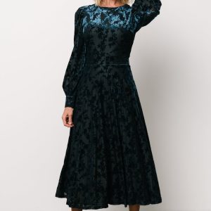 Savi Tie Back Dress | Deep Teal