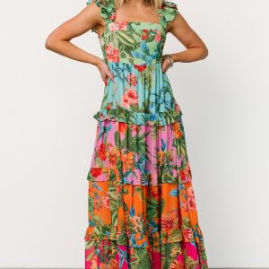 Sundara Tiered Maxi Dress | Multi