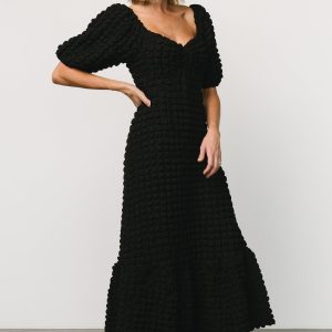 Therese Textured Dress | Black