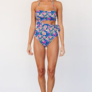 Trieste One Piece | Blue + Multi Floral