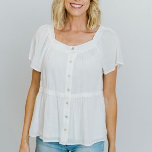 Unity Button Up Top | Off White