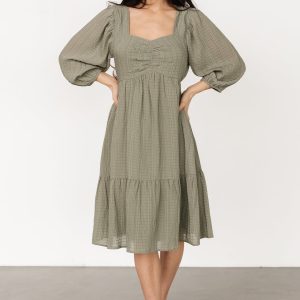 Vaeda Midi Dress | Olive