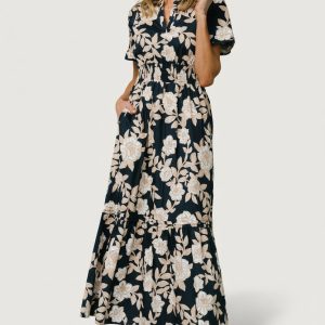 Vera Maxi Dress | Navy Floral