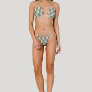 Viridian Bikini Bottom | Lilac + Green