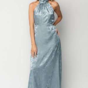 Milan Halter Maxi Dress | Blue